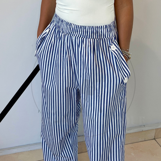 blue stripped pant